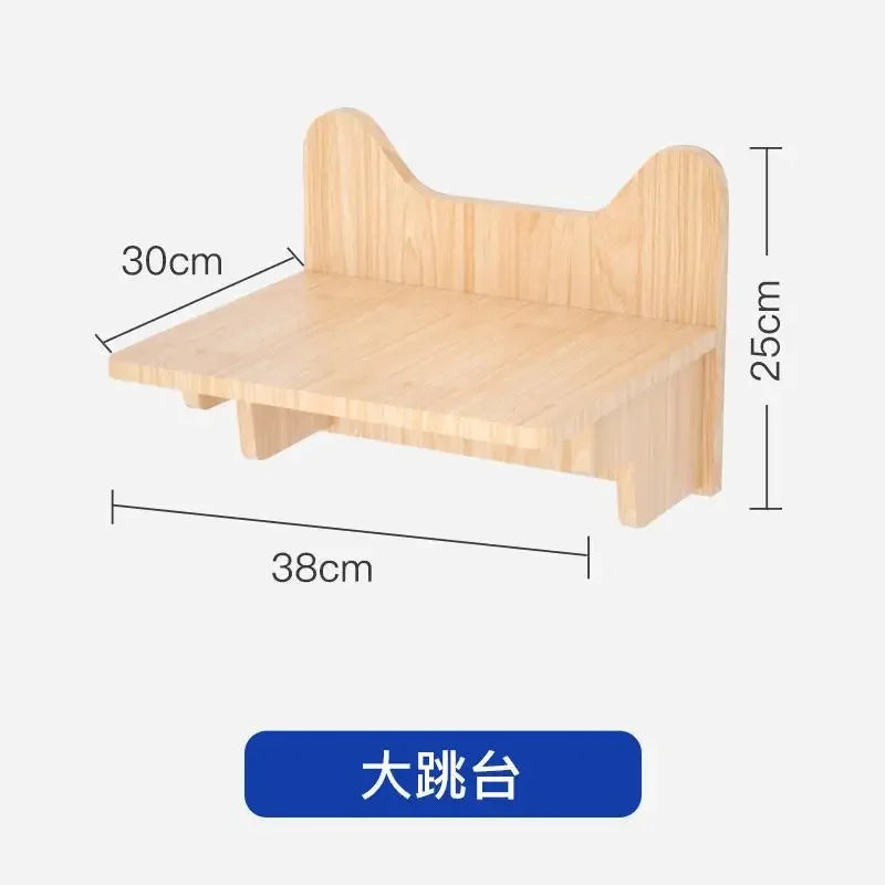Cat Climbing Frame Hanging Wall Cat Nest Wall Hanging All Solid Wood Gimnasio Para Gato Artículos Para Mascotasaseo Para Gatos
