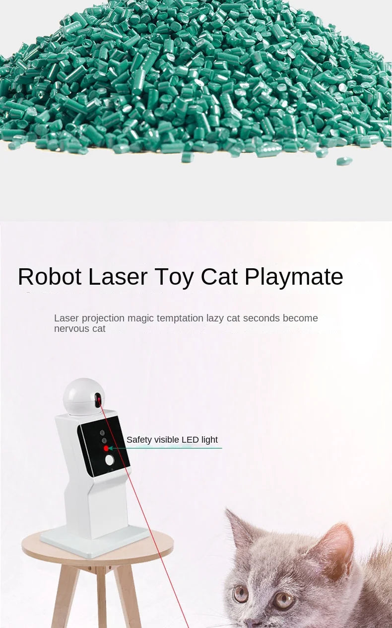 Automatic Cat Toy Laser Robot Liberates Hands Pets Are Free To Play Toys Are Charged Toys Are Playful Suitable For Cat Training