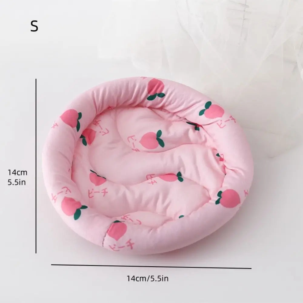 Premium Circular Design Cooling Hamster Bed Cooling Comfortable Small Pet Pad Breathable Summer Sleep Mat Hamster