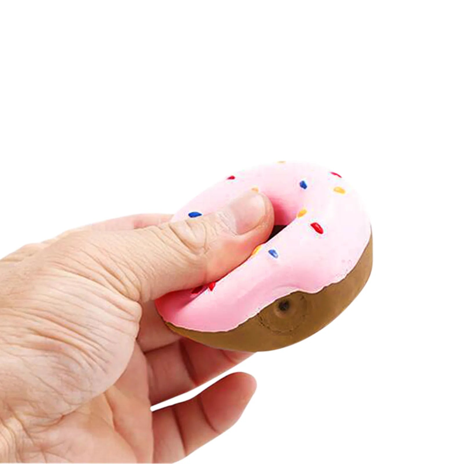 1PC Donut Dog Chew Toy Sound Toys Simulation Donuts Grinding Cleaning Tooth Relief Dog Toys Игрушки Для Собак Mascotas Perro