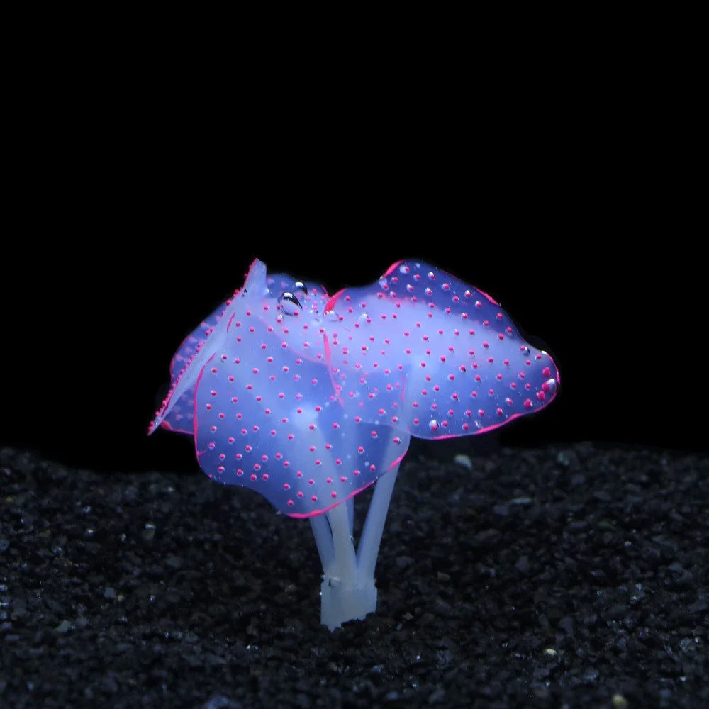 Luminous Anemone Simulation Artificial Plant Aquarium Decor Plastic Underwater Weed Grass Aquarium Fish Tank Decoration Ornament