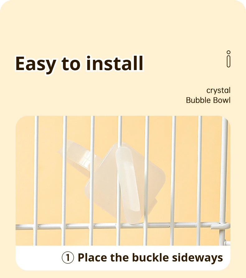 Bird Parrot Detachable Transparent Bowl Hanging Plastic Food Cup for Parrot Canary Bird Feeding Cups Parrot Food Water Bowls