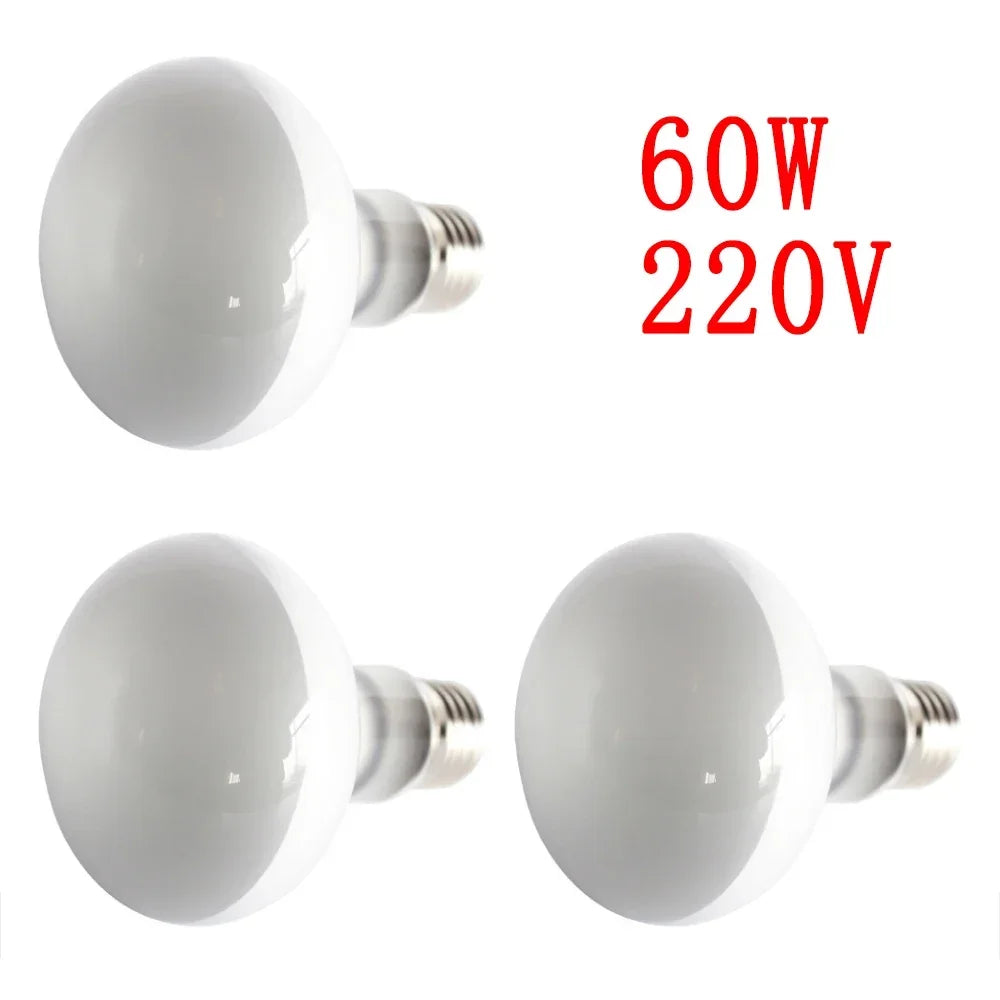 100W Reptile Heating Lamp E27 Ceramic UVB Turtle Lizard Ultraviolet Light Bulb Amphibians Terrarium Lighting Supplies