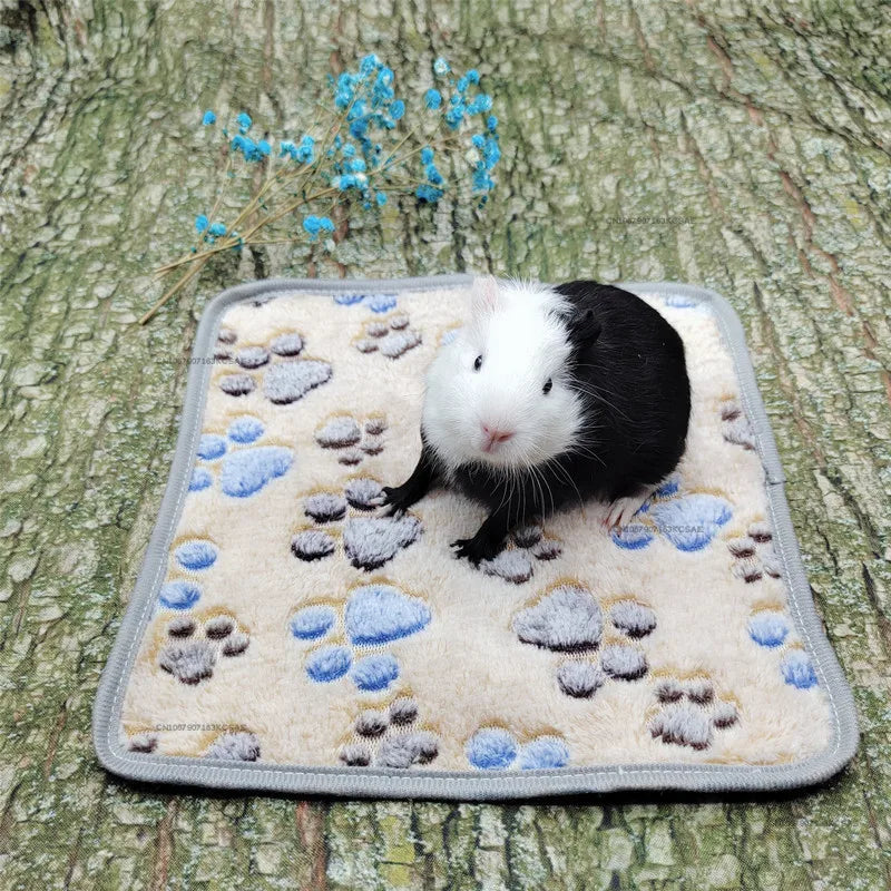 Hamster Guinea Pig Blanket Small Pet Item Soft Warm Bed Sleep Mat Flannel Fleece Pad for Rabbit Hedgehogs Small Pet Accessories