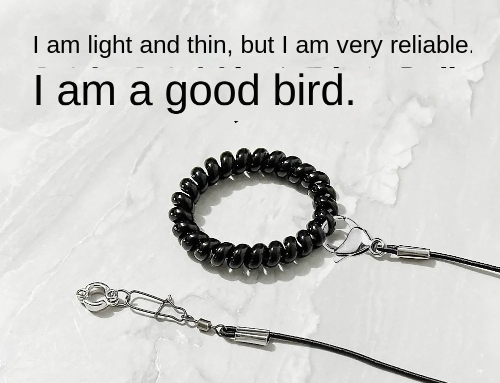 Elastic Parrot Traction Rope Metal Buckle Anti-flying Parrots Training Leash Lightweight Multiple Size Bird Foot Chain for Birds