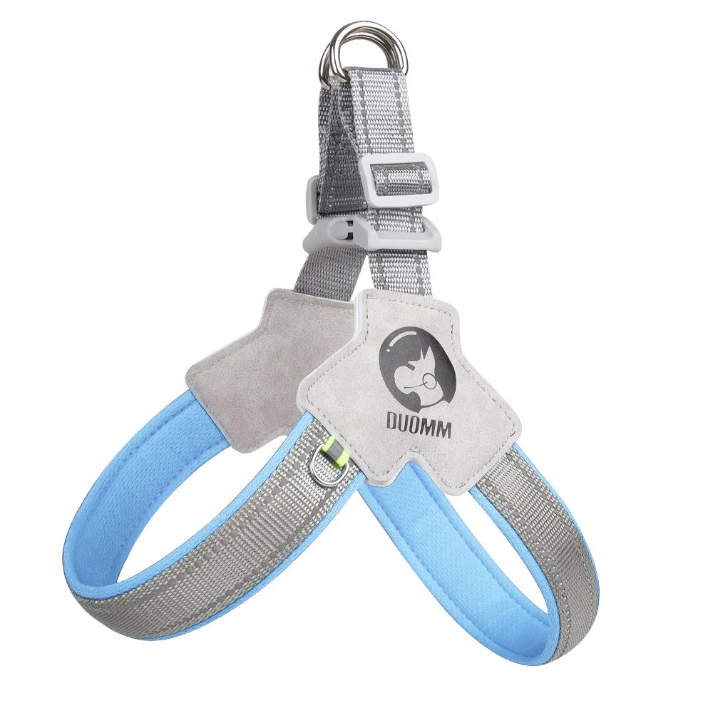 Reflective Pet Dog Harness Saddle Style Breathable Dog Chest Strap for French Bulldog Collar Small Medium Dogs Puppy Harnesses