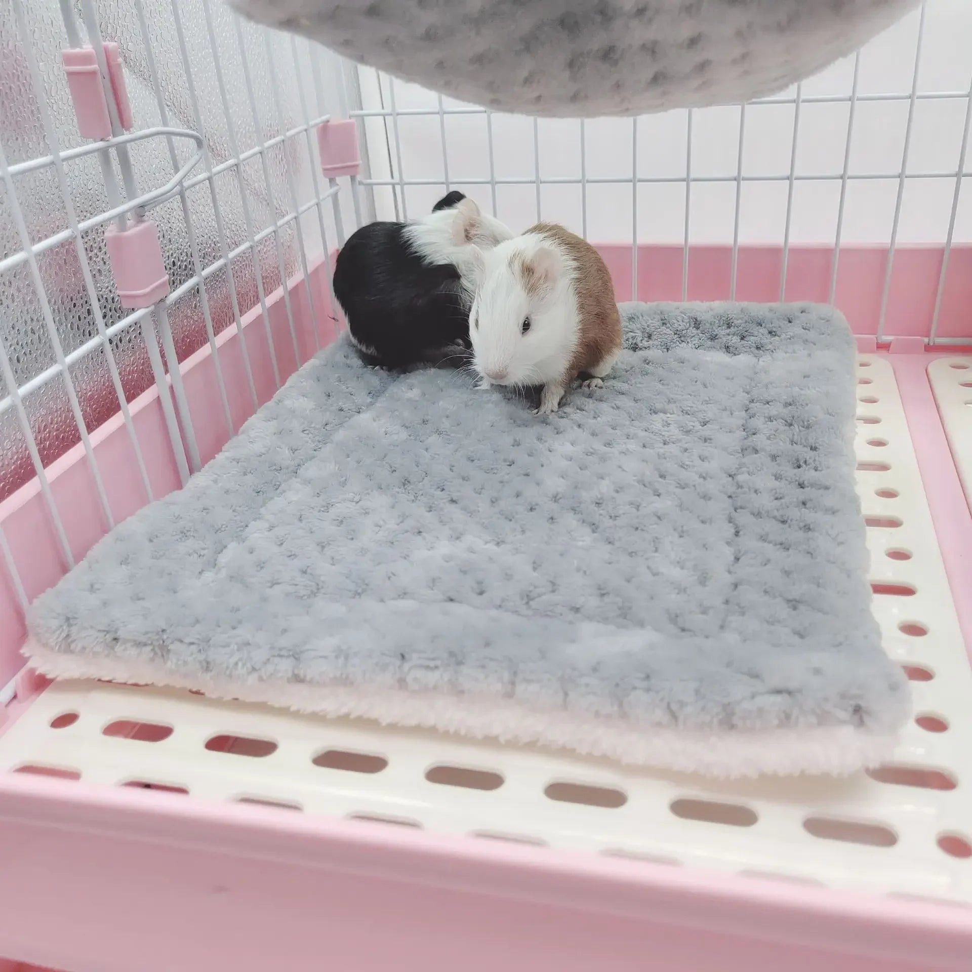 Warm Winter Pet Hammock Double Layer Thick Plush Hamster Hammock Chinchilla Guinea Pig Ferret Sleeping Bag Hamster Hanging Cage