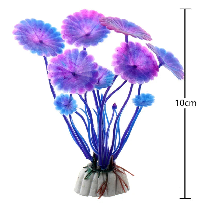 1PCS Artificial Plastic Water Plant Grass Aquarium Decorations Plants Fish Tank Grass Flower Ornament Decor Aquatic Accessories