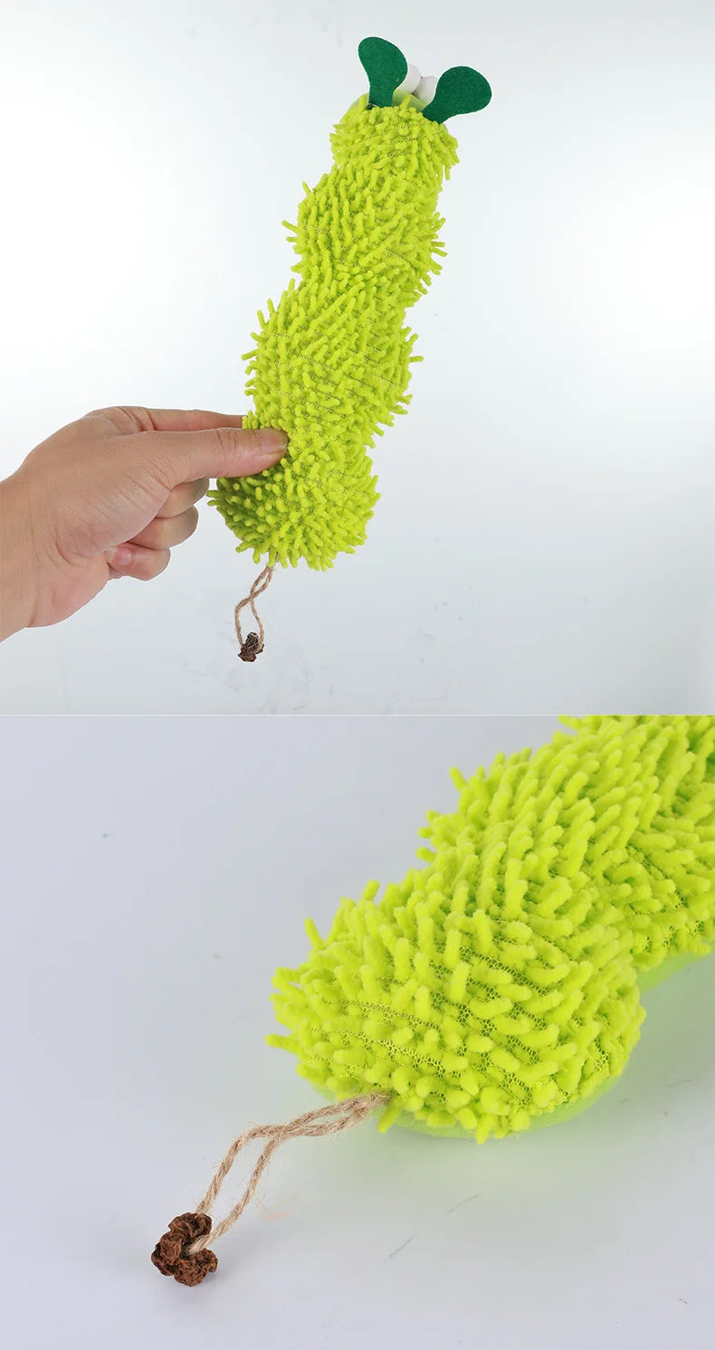 Caterpillar Catnip Silvervine Cat Interaction Toy Clean Mouth Kitten Toy Pet Supplies Accessories