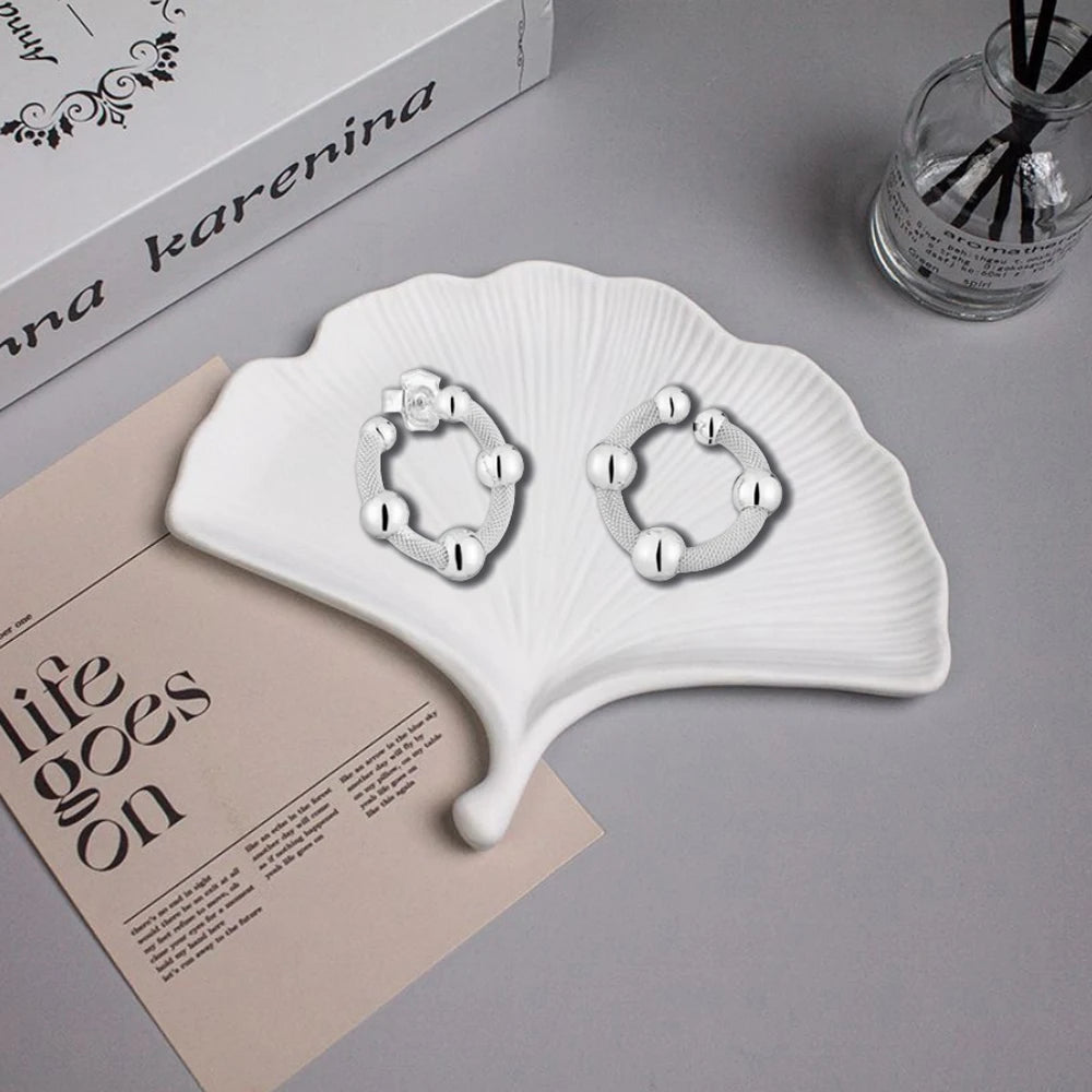 New Spanish original brand light luxury exquisite heart-shaped earrings with inlaid jewelry, birthday gift, cat accessories