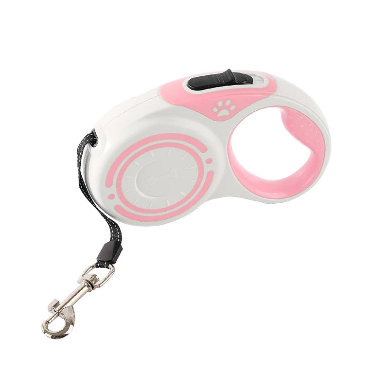 3m 5m Nylon Dog Leash Automatic Retractable Durable Cat Lead Extending Puppy Walking Running Traction Roulette For Small Dogs