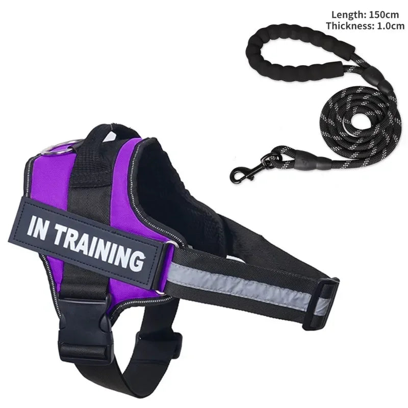 Dog collar Harness ID Custom Patch,Reflective Breathable No Pull Vest For Small Bag Dog，Dog Harness for puppy,Walk Dog Supplies