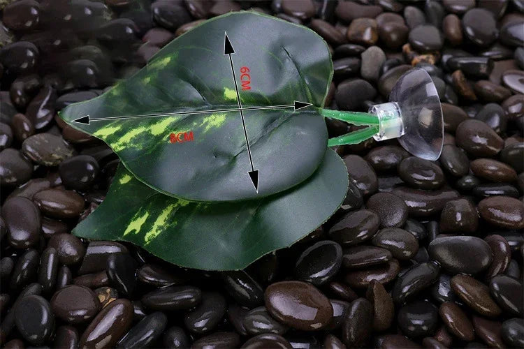 1pcs Fish Tank Artificial Leaf Fish Rest Bed Decor Aquarium Decoration Floating Bed Leaf Hammock FightingPerch Betta Spawning