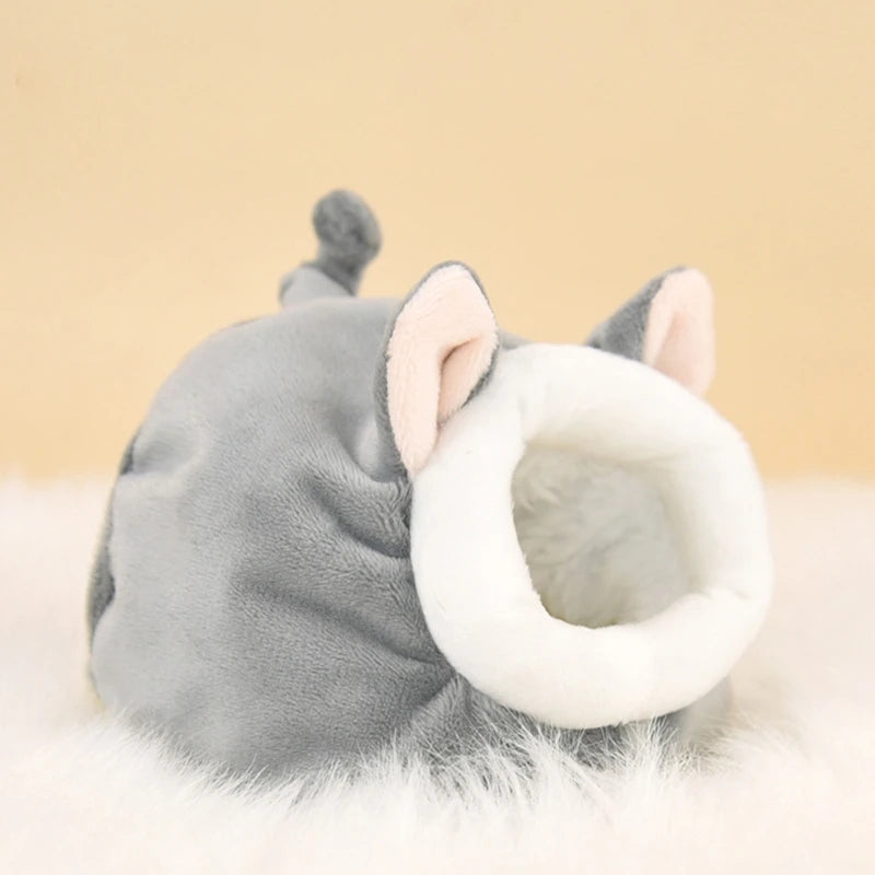 LXAF Winter Velvet Hamster House Guinea Pigs House Warm Nest Small Animal Nest Winter Warm Cage for Hamster Rodents Cage