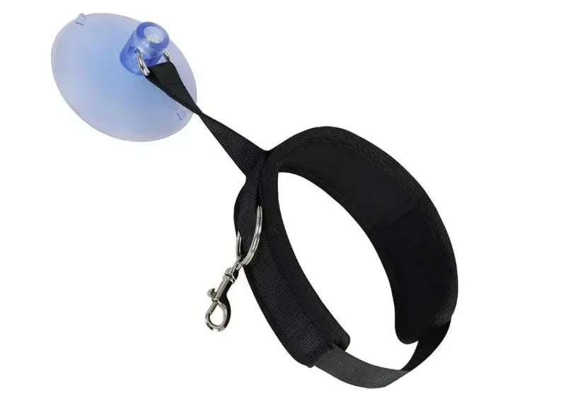 1x Pet Shower Fixed Collar Cat Dog Beauty Bath Traction Belt Suction Cup Fixed Adjustable Necklace Pet Kitten Restraint Supplies