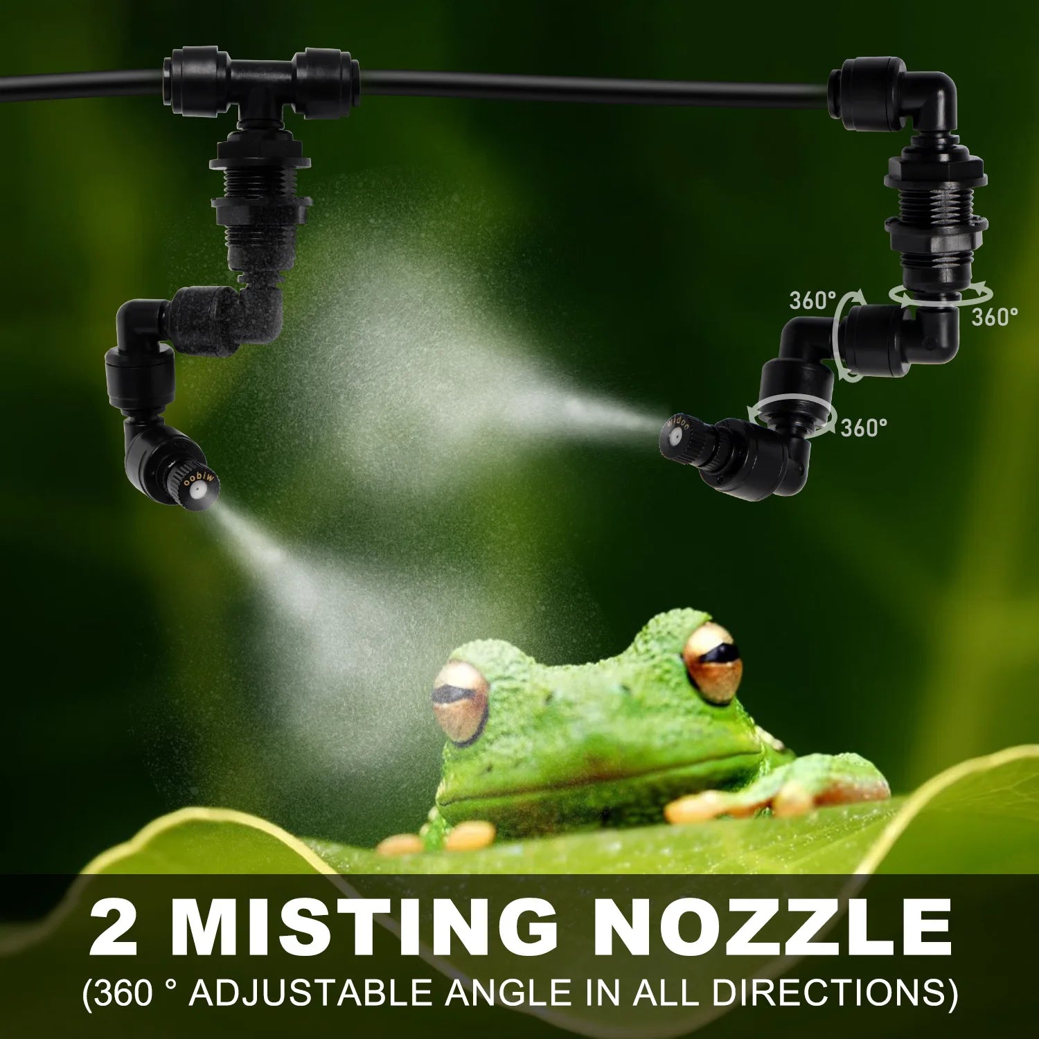 Intelligent Automatic Reptile Fogger Touch Screen Sprinkler Control Electronic Humidifier Timer Mist Rainforest Spray System Set