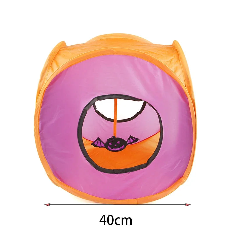 Collapsible Rainbow Cat Tunnel Pet Tube Play Toy Indoor Outdoor Kitty Puppy Toys for Puzzle Exercising Hiding Training Cat Toys