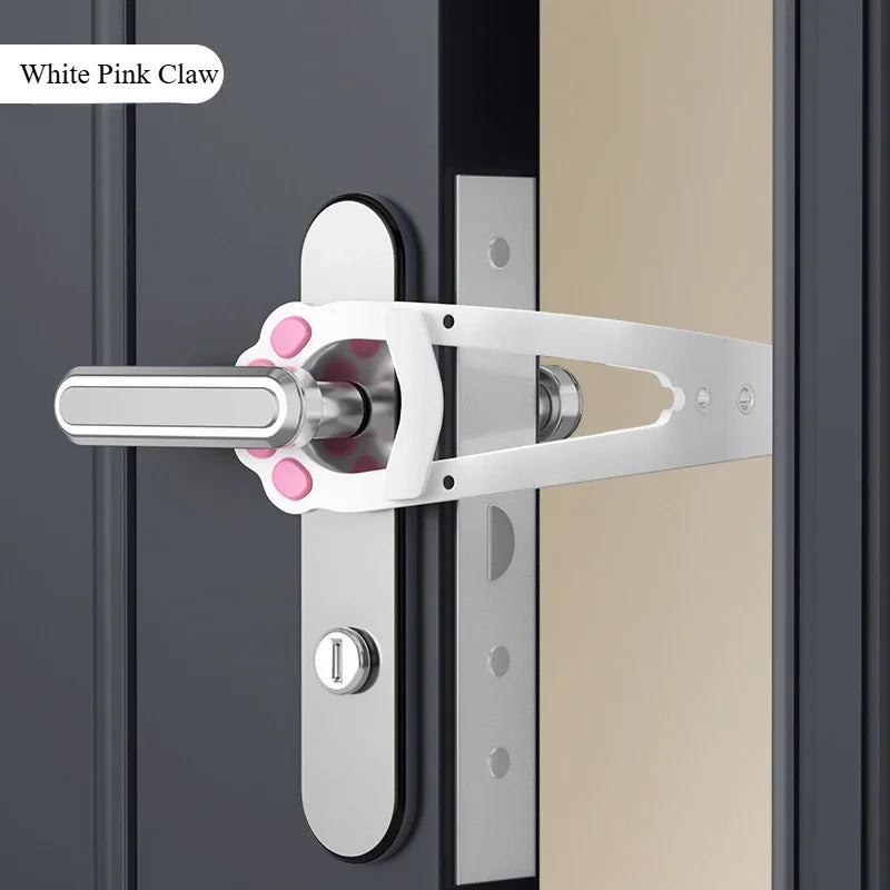 Dog Door Stopper Elastic Gate Lock Flex Latch Strap Cat Door Holder Latch Adjustable Keep Dog Out From Entering Pet Gate Supply