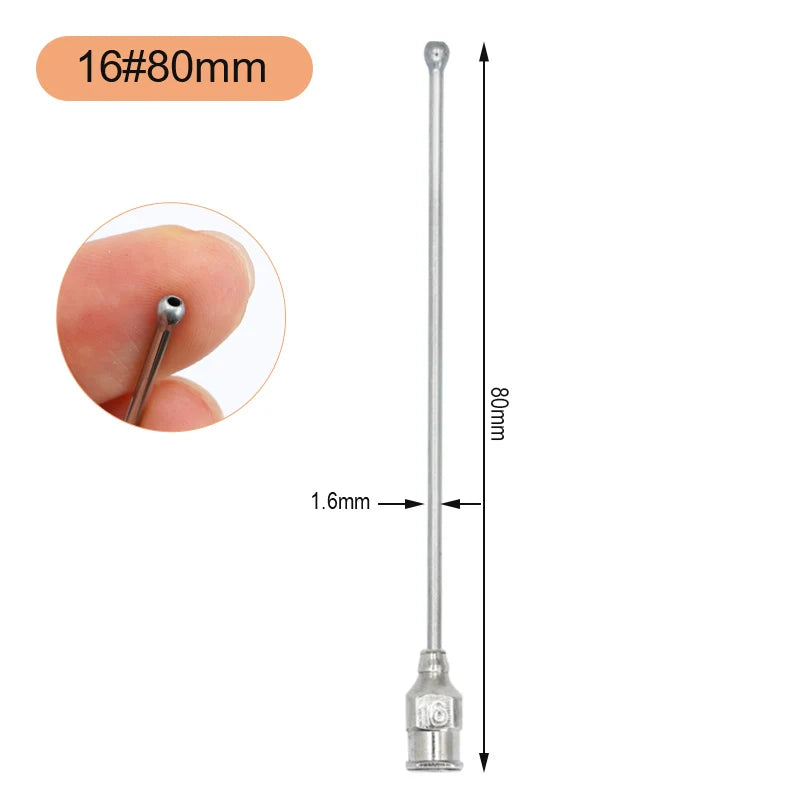 1Pcs Birds Feeding Syringe Tube Nozzle Rats and Mice/Parrots/Birds/Poultry/Pets Elbow Gavage Needles Gastric lavage needle