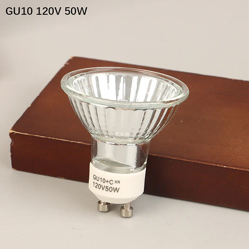 120V 220V 35W 50W Bubble GU10 MR11 MR16 Halogen Reflector Cup Light Thick Glass Halogen Tungsten Spotlight Lamp Cup