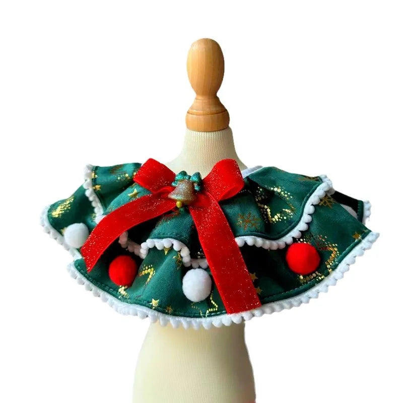 1pc pet scarf decoration, dog scarf cat drool scarf tie, Christmas pet clothing