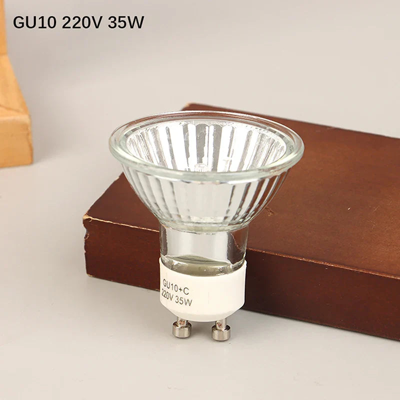 120V 220V 35W 50W Bubble GU10 MR11 MR16 Halogen Reflector Cup Light Thick Glass Halogen Tungsten Spotlight Lamp Cup