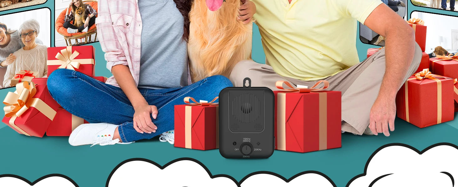 Anti Barking Device, Ultrasonic Dog Repellent Device with 3 Modes, Rechargeable against barking dogs deterrent Indoor & Outdoor