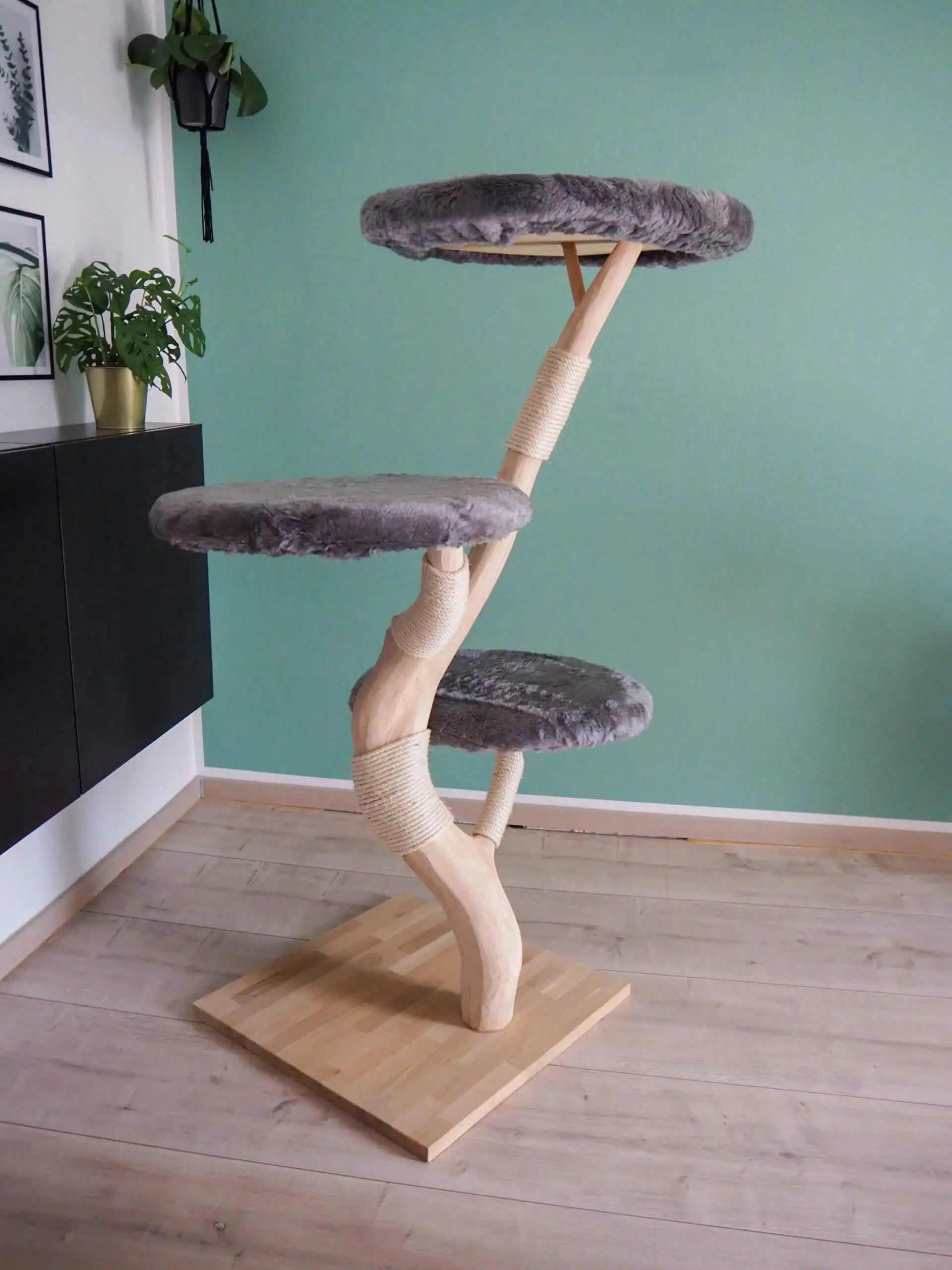 Guansen Biodegradable Large Multi Level Cat Tree Activity Cat Tower Furniture Sisal Scratching Pet Cat Tree