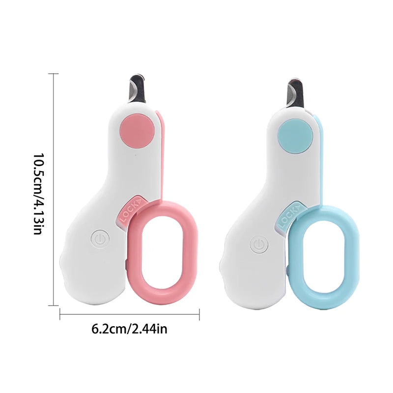 Professional Pet Nail Clipper Scissors With LED Light Cat Dog Nail Clippers Tool Scissors Nail Toeclaw Cutter Scissor Pet Supply
