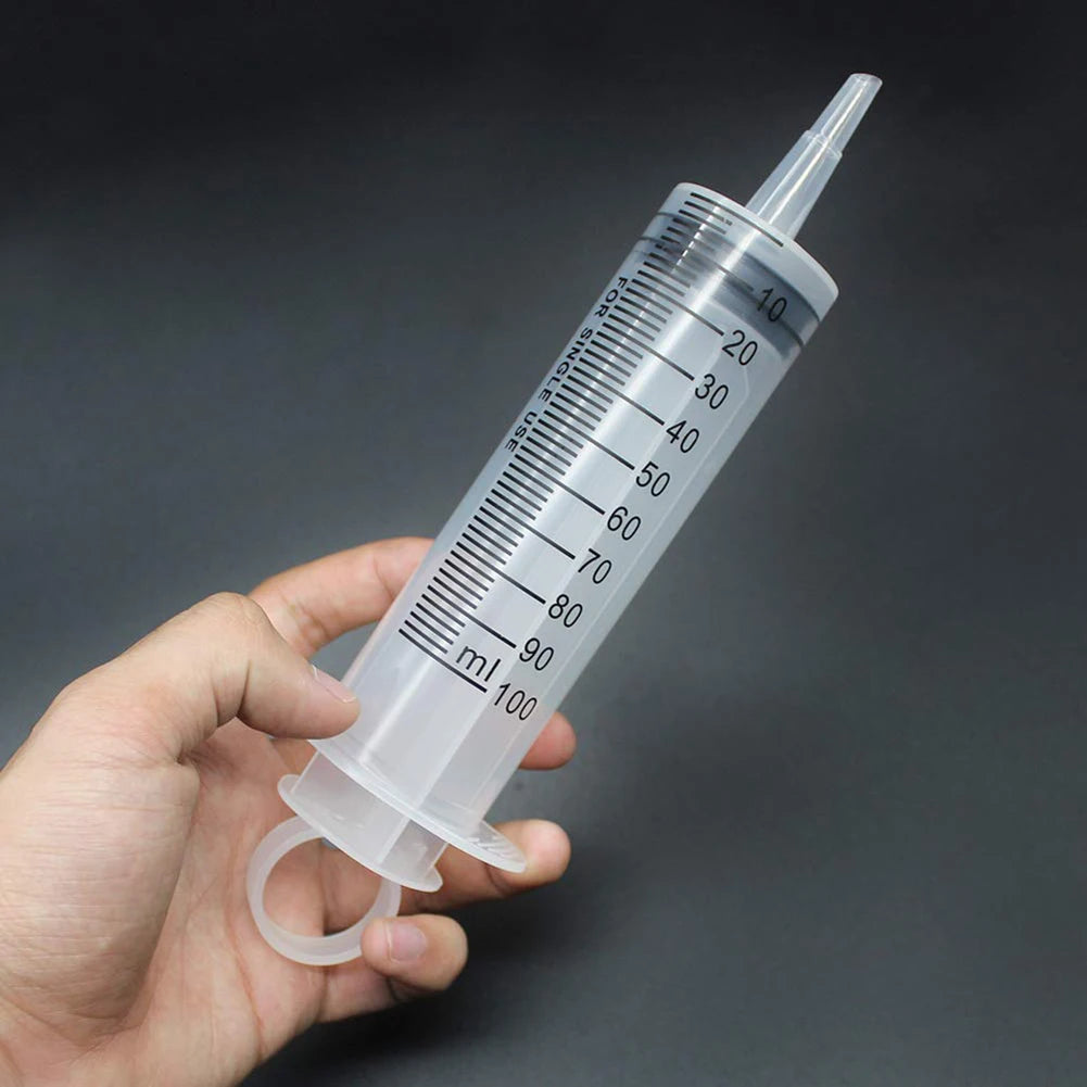 60/100/150 ML Reusable BBQ Meat Syringe Marinade Injector Nutrient Sterile Measuring Syringe For Poultry Pet Animal Feeding Tool