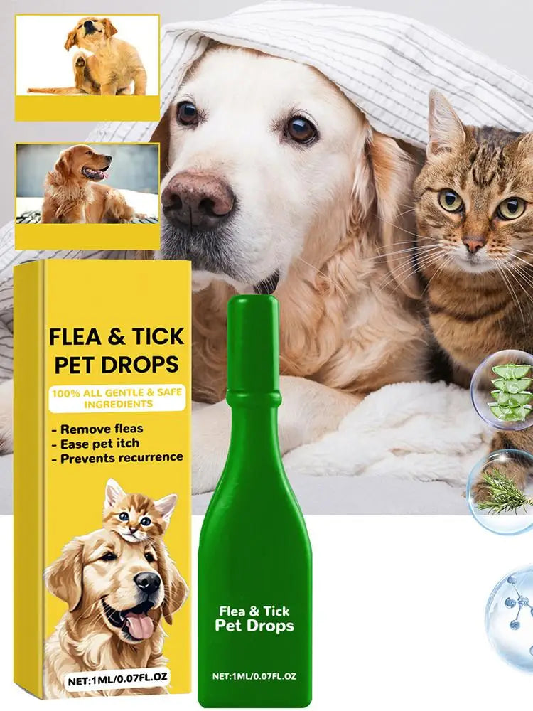 Pet Dogs Cat Vitro Drops Pet External Drops Anti Flea Drops Long Lasting Tick Removal Tool Comfortable Tick Liquid for Cats