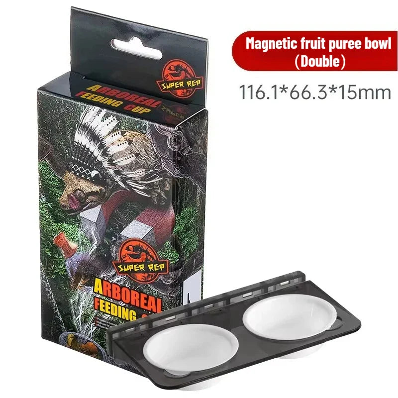 Climbing Pet Magnetic Puree Food Basin Water Basin Reptile Palace Feeder Arboreal Basin