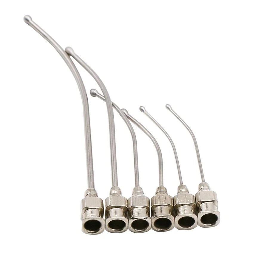 1Pc Stainless Steel feeding Tube Medicine Feeder Elbow Quail Parrot Bird Feeding Tube Small Animal Pet Feeding Tools
