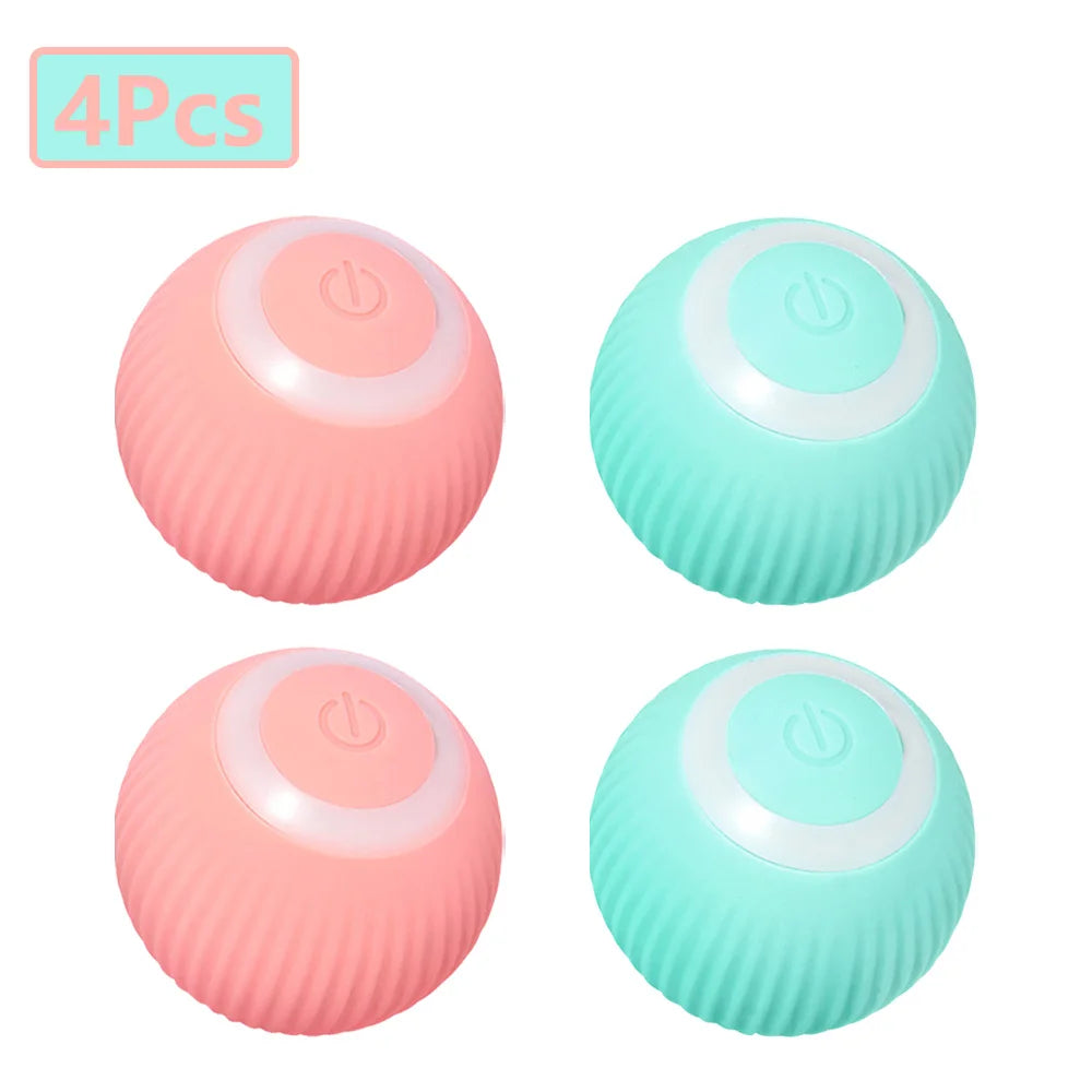 1/4Pc Cat Interactive Ball Smart Cat Toys Electronic Interactive Cat Toy Indoor Automatic Rolling Magic Ball Cat Game Accessorie