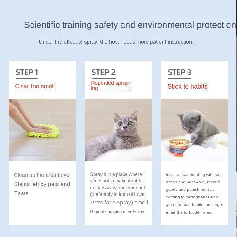 Forbidden Area Spray 120ml prevent cats from getting into bed and pulling urine anti-dog urine spray indoor dog toilet inducer