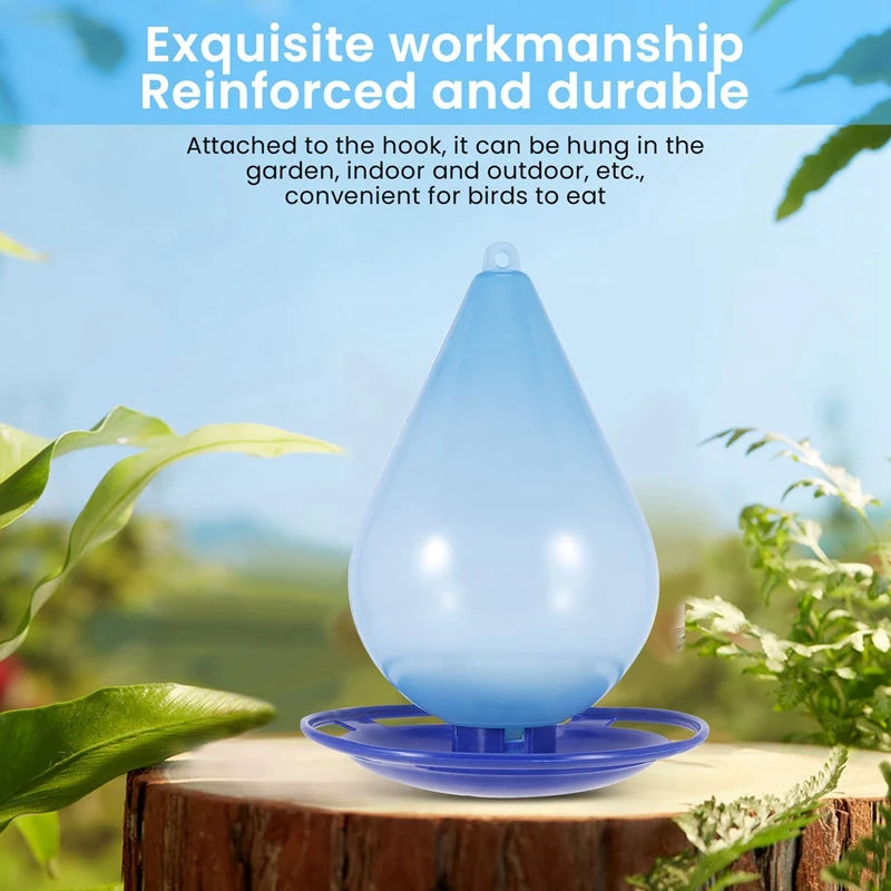 Automatic Bird Water Feeder Water Droplet Shaped Bird Waterer Easy Hanging Bird Feeder With Hook Bird Water Dispenser-A97Q