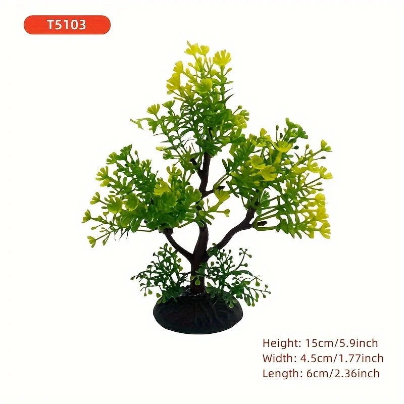 Artificial Aquarium Decor Plants tree Ornament Aquatic Plant Fish Tank DIY Grass Decoration Accessories