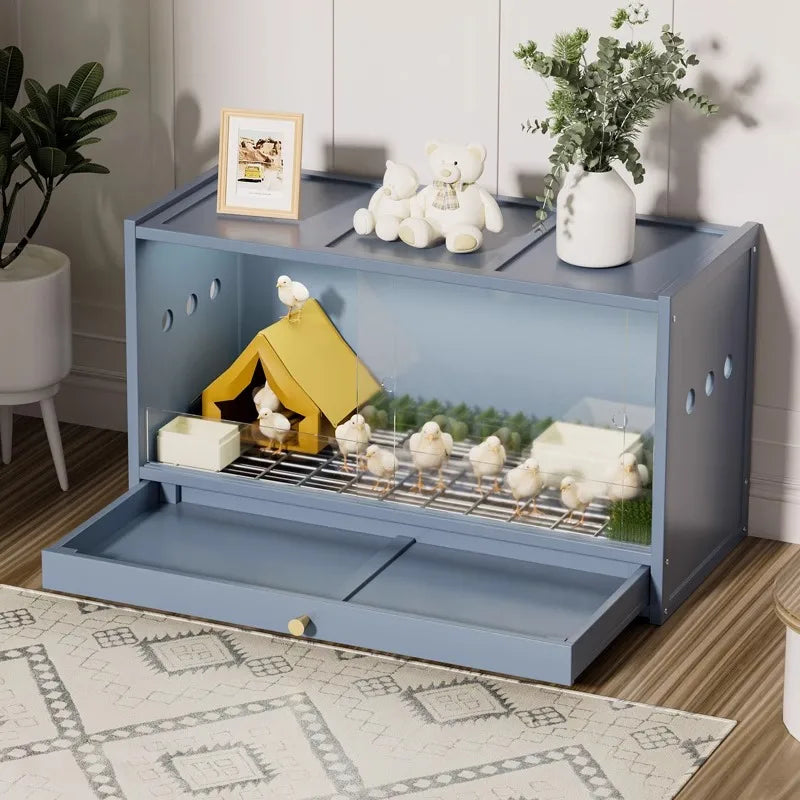 Drawer Type Quail Cage Full Set Pet House with Constant Temperature for Button Quail