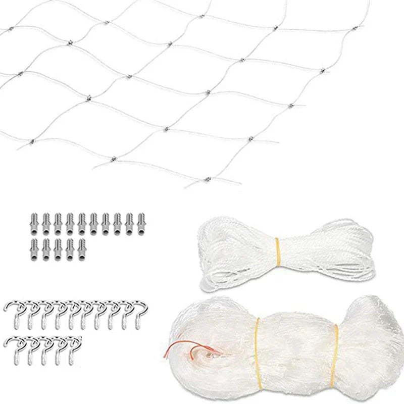 Cat Safety Protection Fence Pet Anti-Fall Netting Fence Cat Dog Nylon Protective Transparent Mesh Nylon Balcony Protective Fence