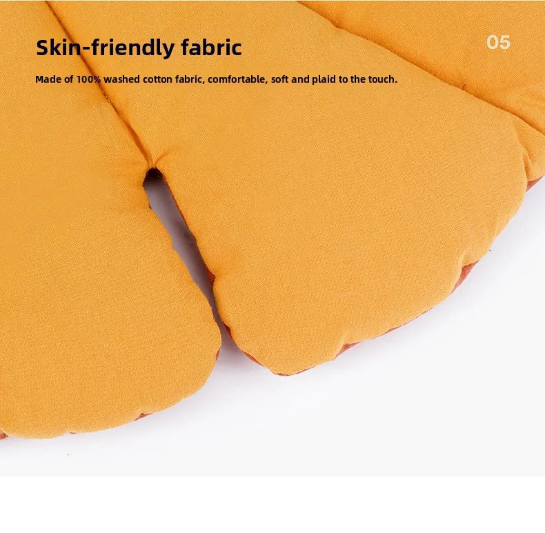 Cotton Pet Floor Mat Leaf Shaped Thickened Cat Dog Sleeping Cushion for Indoor Kennel Crate Sofa Four Season Use