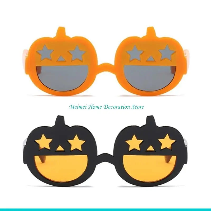 H7BF Glasses For Small Dog Animals Dog Accessories Cool Funny Pumpkin Sunglasses