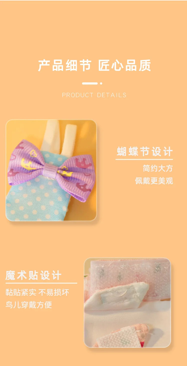 Bird Cleaning Supplies Parrot Diaper Flight Suit Nappy Clothes Parakeet Cockatiels Pigeons Medium Large Bird Pet Accessories