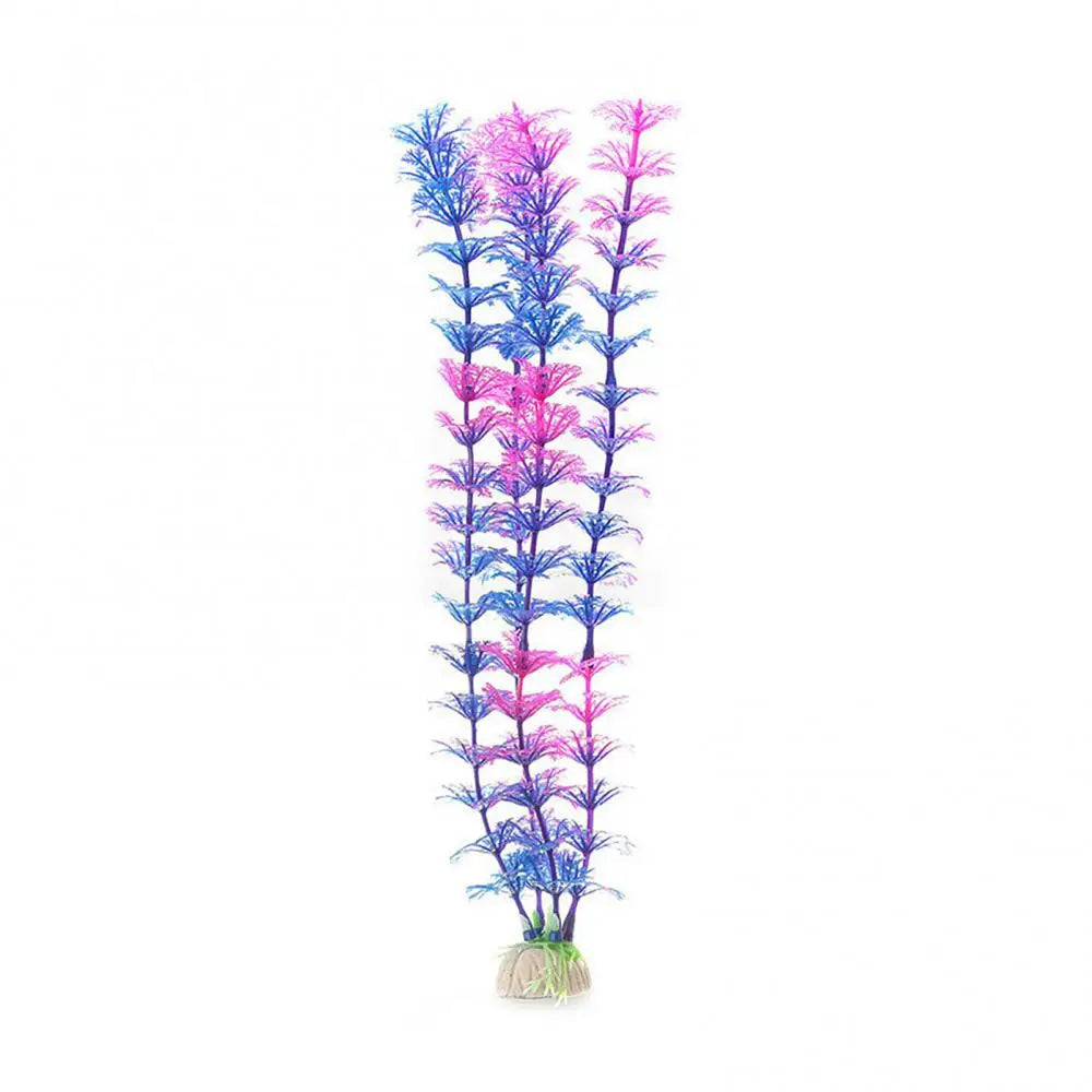 Aquarium Simulation Plant Aquatic Fish Tank Plants Plastic Artificial Water Grass Fish Tank Decoration Accessories(About 30cm)어항