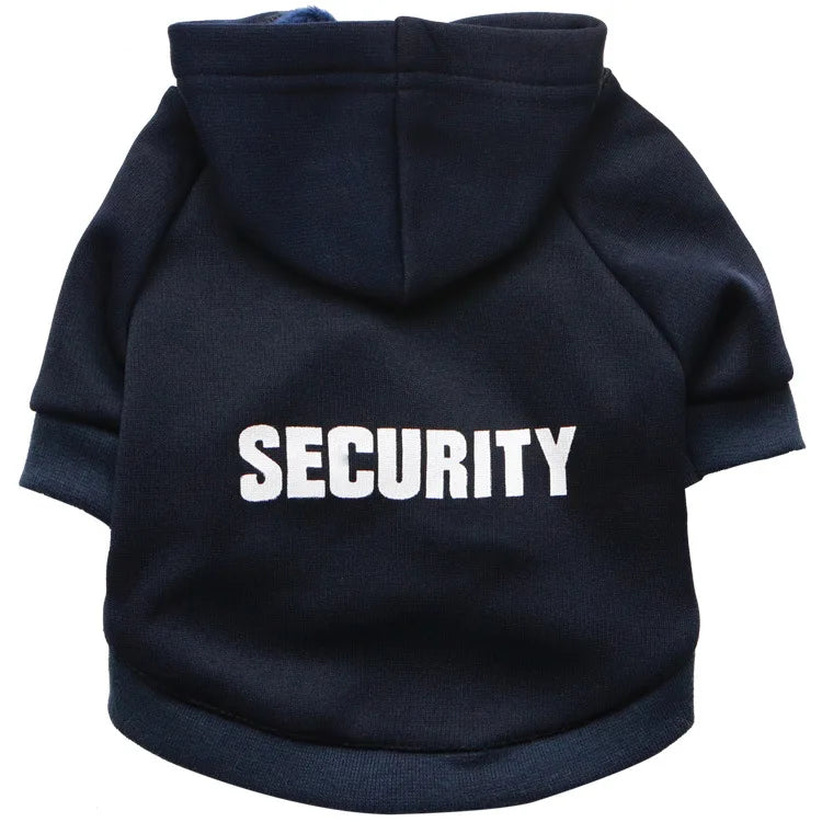 Security Cat Clothes Pet Cat Coats Jacket Hoodies For Cats Outfit Warm Pet Clothing Rabbit Animals Pet Costume For Small Dogs