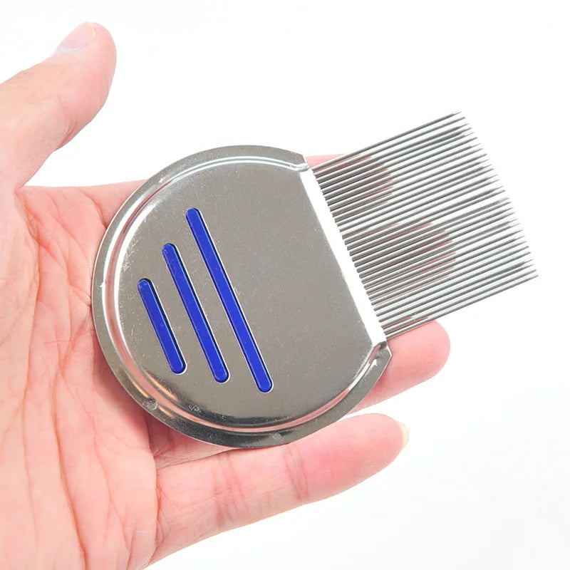 Stainless Steel Terminator Lice Comb Children Hair Removal Headdress Super Density Teeth Remove Nits Comb Dog Brushes Accessory