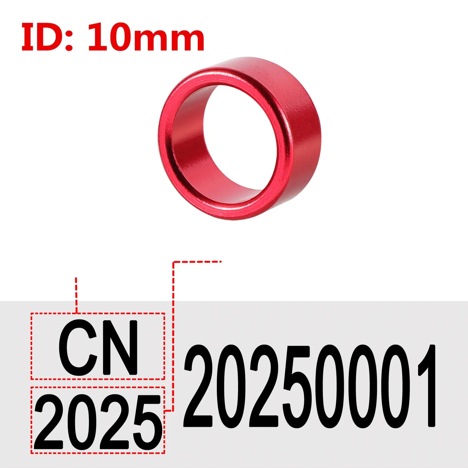 Customize Inner Diameter 8mm/10mm Aluminum Pigeon Foot Ring  Print ''Country Code + Year + Serial Number" Bird Foot Ring 30 Pcs
