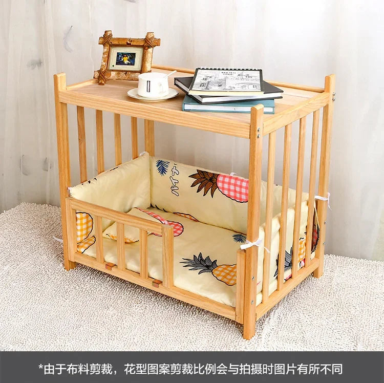 Off the Ground Solid Wood Pet Bed Four Season Universal Dog Bed Small to Large Teddy Bed at Special Price