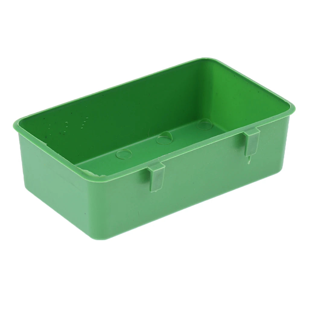 10Pcs Plastic Bird Feeder Parrot Food Water Bowl Cage Accessories for Pigeons Cockatiels Bird Feeding Supplies