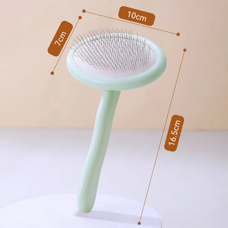 Dog Brush Pet Hair Remover Massage Cat Brush Stainless Steel Combs for Dog Hair Cleaning Comfortable Handle Brushes Pet Grooming