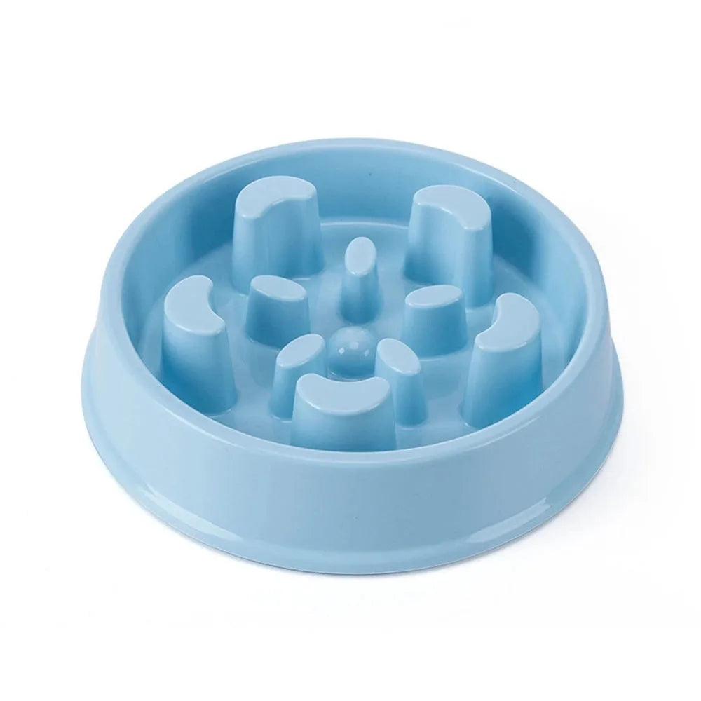 Slow Feeder Dog Bowls Dishes Bloat Stop Puppy Food Water Bowl for Dog Cat Non Slip Slow Eating Puzzle Maze Fun Pet Feeding Bowl